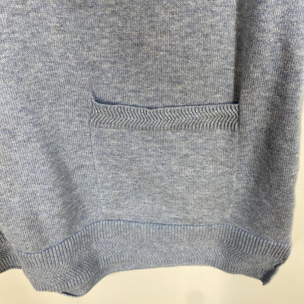 Jeanne Pierre Lightweight Blue Sweater 100% Cotton Women's Size: S - Picture 3 of 4
